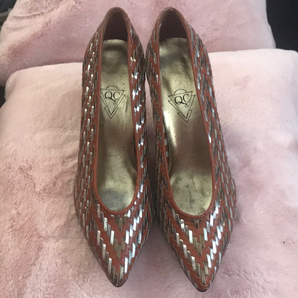 QC Vintage 80’s High Heels. Size 6 1/2
